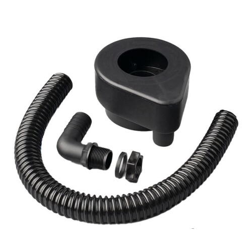Kit serbatoio d'acqua sottile da 100 litri con supporto e deviatore – Nero 1