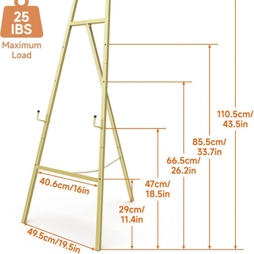 Display Artist Easel Stand Portables Floor Easel Adjustable Art