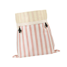 Large Bees Wax Bread Bags For Sourdough And-Big pink stripes