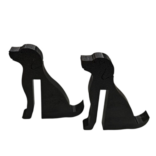 2 crochets à clips en plastique pour serviettes et-Chiot noir