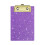Glittering Acrylic Writing Board With Retractable Hook-Purple 1
