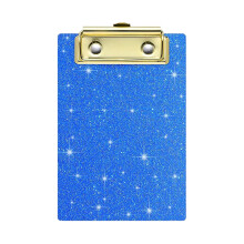 Glittering Acrylic Writing Board With Retractable Hook-Blue