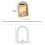 Compactly ABS Desktop Mirror With Adjustable LED Light-Beige 5