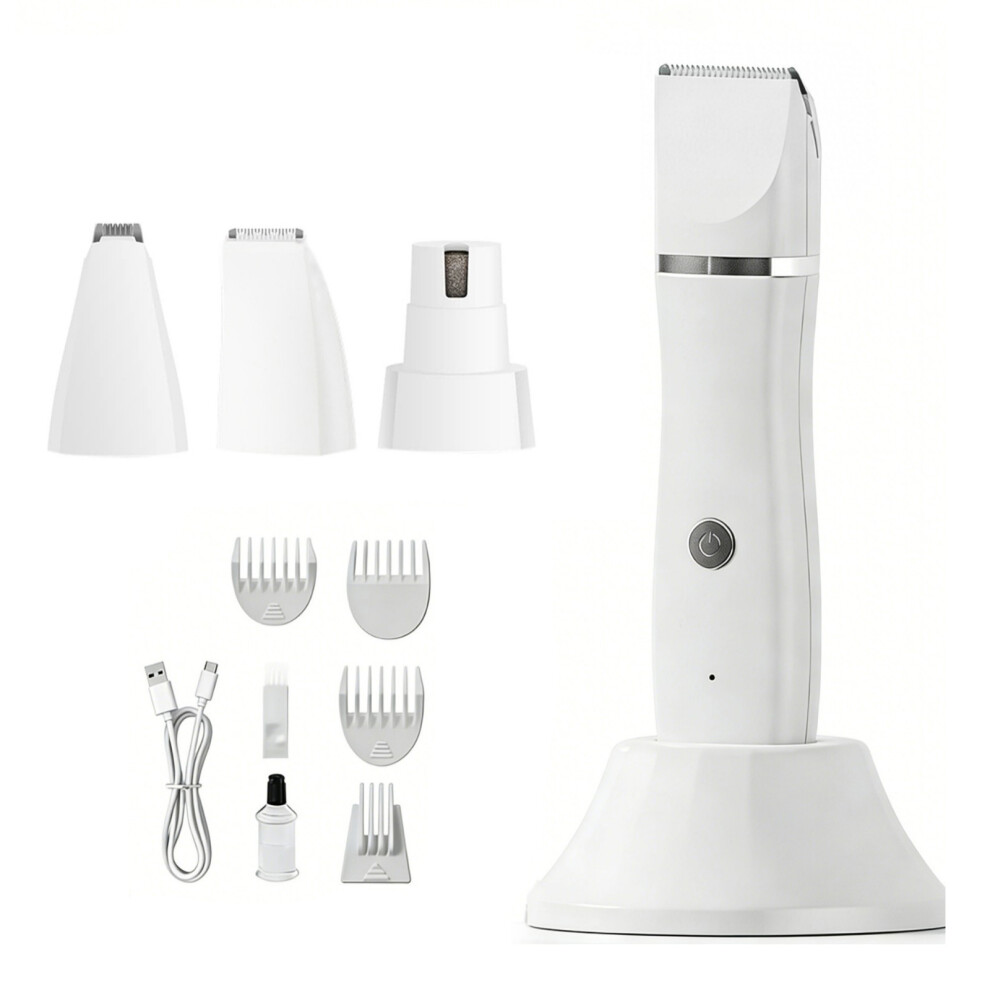 4 Function Animal Grooming Device USB Rechargeable Shaver For