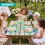 GEEZY (Blue) GEEZY Large Plastic Picnic Camping Party Dinner Plate Mug Cutlery Set Storage Box 6