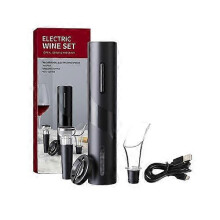 (Rechargeable Pro B) Electric Wine Bottle Opener with Foil Cutter One-click Button Rechargeable Automatic Red Wine Corkscrew for Party Bar Wine Lover