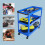 Carro de taller de 3 niveles con ruedas giratorias 5
