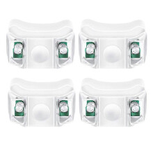 (D) 4pcs LED Boat Navigation Lights Marine Boat Yacht Motorboat Pontoon Signal Warning Light for Night Hunting Night Fishing