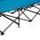 Camp Bed, Blue, 190 cm, Portable Folding Design 8