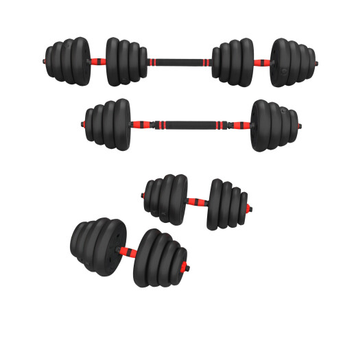 30 kg justerbar hantelviktssats, 6-i-1