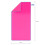 Microfibre Towel, Pink-Blue, 140x70 cm 2
