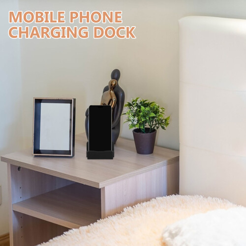 Schwarze ABS Handy Ladestation Mit Dock Schnellladefunktion 2