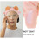 Pink Soft Plush Headband for Skincare and Makeup Routine 5