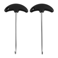 2 Stuks Roestvrij Staal Hockey Skate Tightener Skate Key Tool Schoenvetertrekker Ice Roller Skate Tool voor Schaatsen