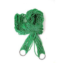 (Green) Nylon Hammock Portable Garden Mesh Net Sleeping Bed Hamaca for Outdoor Travel Camping Hamak Blue Green Red Hamac