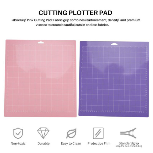 4 Pcs Mixed Color PVC Cutting Mat Grid Cutting Pads Cutting Plotter Pad Replacement Accessories for  Maker/Cameo 4 1