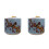 2Pcs Lavender Ceramic Tea Canisters Reusable Sealed Storage Jars 1