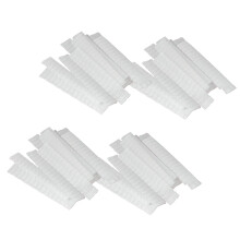 100Pcs Breathable White Plastic Net Makeup Brush Sleeves Protector