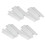 100Pcs Breathable White Plastic Net Makeup Brush Sleeves Protector 1