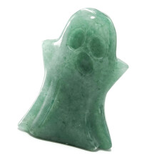 Ghostly Figurine Natural Gemstones Hand Carved-green aventurine