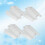 100Pcs Breathable White Plastic Net Makeup Brush Sleeves Protector 2
