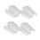 100Pcs Breathable White Plastic Net Makeup Brush Sleeves Protector 5