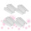 100Pcs Breathable White Plastic Net Makeup Brush Sleeves Protector 7