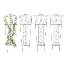 Metal haveespalier til klatreplanter, buet design