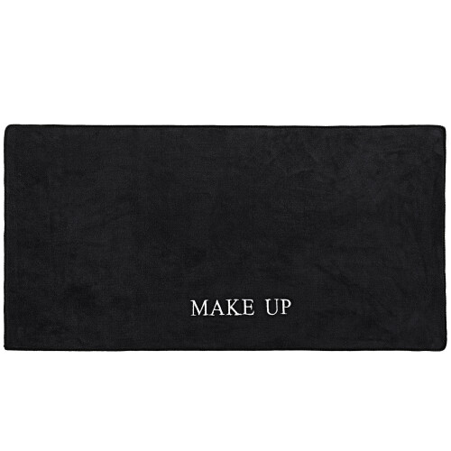 Makeup Desk Mat Black Cloth 1pack Easy To Clean Sleek Design