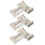 4Pcs Silver Curtain Track Mounting Brackets Metal Plastic for Home Use 1