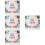 4Pcs Multi Paper Small Standing Desk Calendar Decorative Monthly Use 6