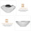 Multi Use Noodle Bowl Simple Design For Baking 1set 6