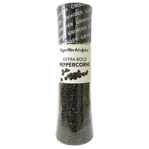 Cape Herb &amp; Spice Extra Bold Peppercorns Grinder 185g