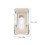 4Pcs Silver Curtain Track Mounting Brackets Metal Plastic for Home Use 2