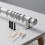 4Pcs Silver Curtain Track Mounting Brackets Metal Plastic for Home Use 3