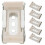 4Pcs Silver Curtain Track Mounting Brackets Metal Plastic for Home Use 6