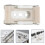 4Pcs Silver Curtain Track Mounting Brackets Metal Plastic for Home Use 7