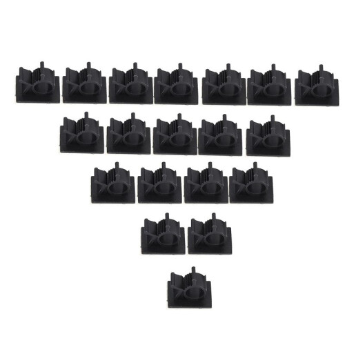 100Pcs Black Adjustable Plastic Cable Clamps Self Adhesive Car Cable Clips Wire Organizer 1