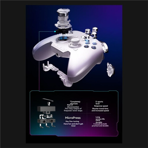 Rainbow3 Game Controllers Wireless  Gamepads with 1000mAh Battery Life 3.5mm Audio Interface for  PC 1