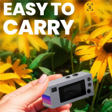 Câmera de Polegar para Chaveiro com Gravação de Vídeo HD 1080P, Cartão de 64 GB, Lente Angular de 130 Graus e Tela LCD, Cor Cinza.