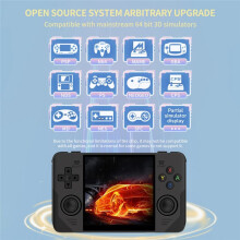 RGB30 Retro Handheld Game Console 4 Inch IPS Screen Built-in WIFI Open-Source Game Pad Support Multiple Emulator Black