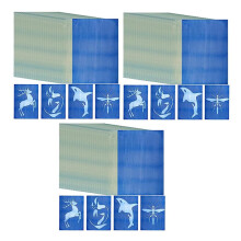 90 Sheets Sun Print Paper Kits Cyanotype Paper Kit A4 Nature Printing Solar for Kids Adults DIY Art Crafts Project