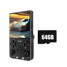 R39MAX Handheld-Spielkonsole 64 GB + 18.000+ Spiele 4-Zoll-IPS-Farbbildschirm 20+ Emulatoren Tragbarer Retro-Spieleplayer A