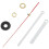 2X Clock Movement Mechanism with White Hour Minute Red Second Hand DIY Tools Kit 3