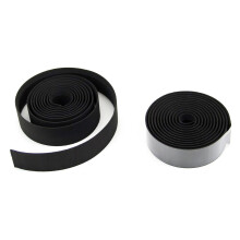 2X Road Bike Bicycle Cork Handlebar Bar Grip Wrap Tape + 2 Bar Plugs-Black