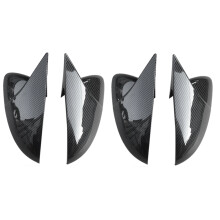 4X per 2009-2018 plastica Porta Laterale Ala Specchietto Retrovisore Bue Horn Cover Cap Accessori Auto