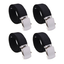 4X Cinto de Pano CóS Cinto de Banda Preto Masculino 38mm