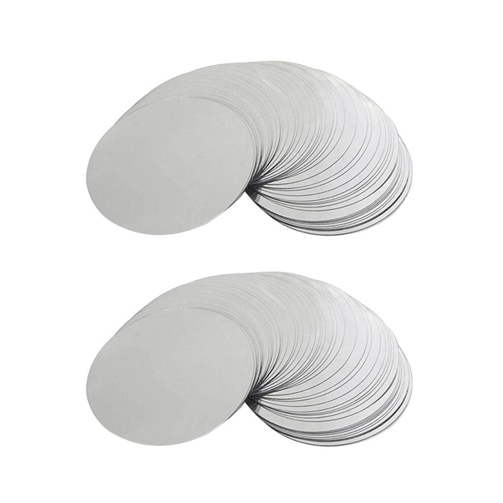 400 Pcs 3 Inch Wine Pourer Discs Drip-Proof Drip Pouring Pour Spout Pour Wine Thin Slice Silver 6034163772317