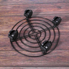 2X Metal Plant Flower Pot Stand Trolley Caddy Wheels Indoor Outdoor Home Garden tools