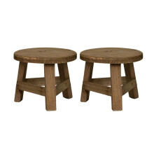 2X Supporto per Piante Nel Legno, Supporto per Piante Sgabello Alto Supporto per Vaso di Fiori Multifunzione, per Soggiorno con Decorazione di